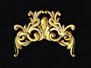 Central decor ornament for furniture 3D Модель