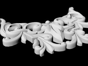 Central decor ornament for furniture 3Dモデル