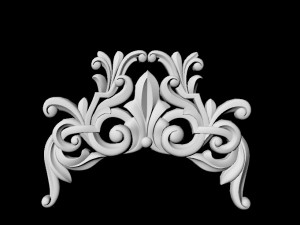 Central decor ornament for furniture 3Dモデル