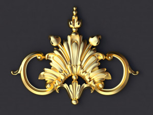 Central decor ornament for furniture 3D Model