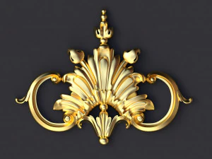Ornamento de decora&ccedil;&atilde;o central para m&oacute;veis Modelo 3D