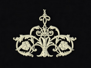 Central decor ornament for furniture 3D Model