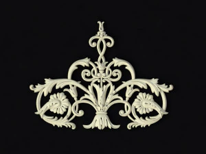 Central decor ornament for furniture 3D Model