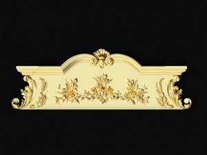 Central decor ornament for furniture 3D Model