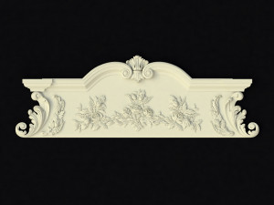 Central decor ornament for furniture 3D Model