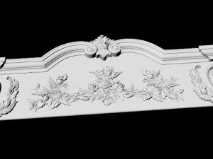 Central decor ornament for furniture 3D Model
