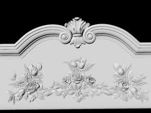 Central decor ornament for furniture 3D Model