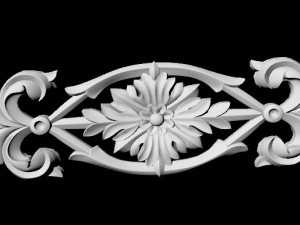 Central decor ornament for furniture 3D 모델