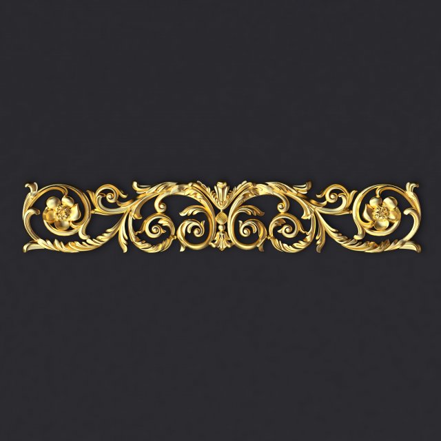 Central decor ornament for furniture Modelo 3D .c4d .max .obj .3ds .fbx .stl .blend