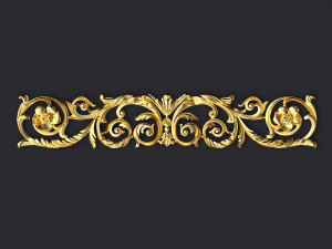 Central decor ornament for furniture 3D Model