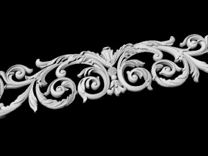 Central decor ornament for furniture Modelo 3D