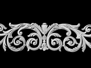 Central decor ornament for furniture Modelo 3D