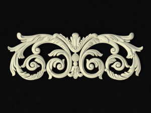 Central decor ornament for furniture 3D Model