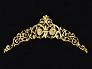 Central decor ornament for furniture 3D Model