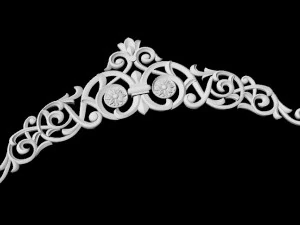 Central decor ornament for furniture 3D Model