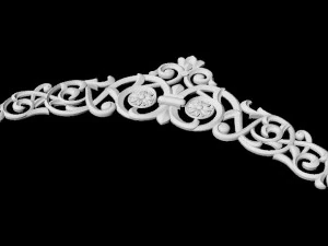 Central decor ornament for furniture 3D Model