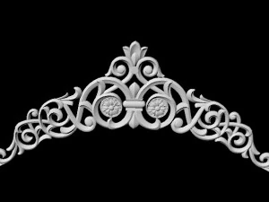 Central decor ornament for furniture 3D Model