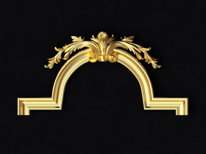 Central decor ornament for furniture Modèle 3D