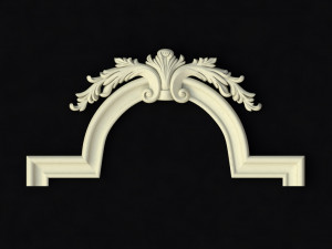 Central decor ornament for furniture 3Dモデル