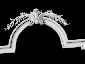 Central decor ornament for furniture 3Dモデル