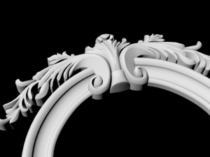 Central decor ornament for furniture 3Dモデル