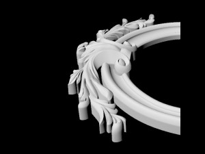 Central decor ornament for furniture 3Dモデル