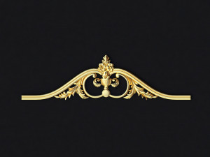 Central decor ornament for furniture 3D 模型