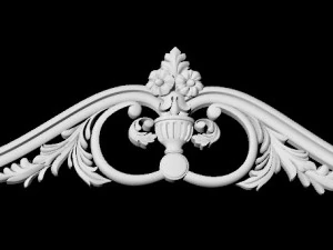 Central decor ornament for furniture 3D Model