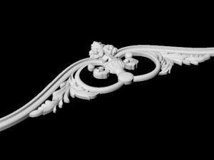 Central decor ornament for furniture 3D Model