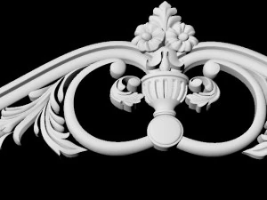 Central decor ornament for furniture 3D Model