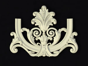 Central decor ornament for furniture 3D Model