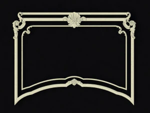 Central decor ornament for furniture 3D Model