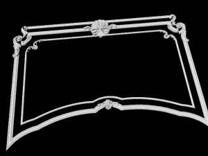 Central decor ornament for furniture 3D Model