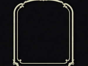 Central decor ornament for furniture 3D Модель