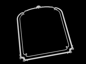 Central decor ornament for furniture 3D Модель