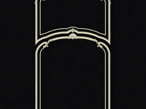Central decor ornament for furniture 3D Модель