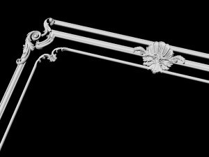 Central decor ornament for furniture 3D Модель