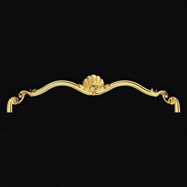 Central decor ornament for furniture Modelo 3D .c4d .max .obj .3ds .fbx .stl .blend 