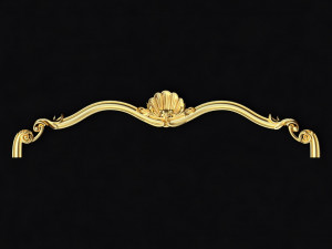 Central decor ornament for furniture 3D Модель