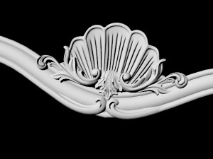Central decor ornament for furniture Modelo 3D