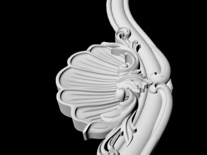 Central decor ornament for furniture Modelo 3D