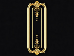 Central decor ornament for furniture 3D 모델