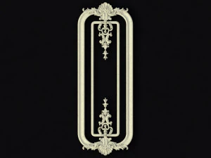 Adorno decorativo central para muebles. Modelo 3D