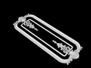 Adorno decorativo central para muebles. Modelo 3D