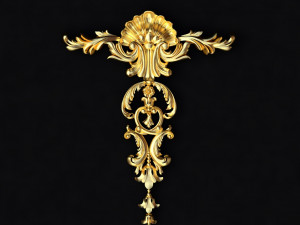 Central decor ornament for furniture 3D Model