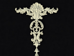Central decor ornament for furniture 3D Model