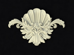 Central decor ornament for furniture 3D Модель