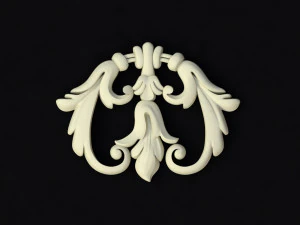 Central decor ornament for furniture 3D Model