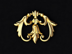 Central decor ornament for furniture Modelo 3D
