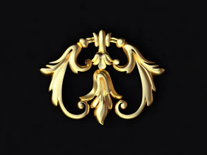Central decor ornament for furniture 3D Model